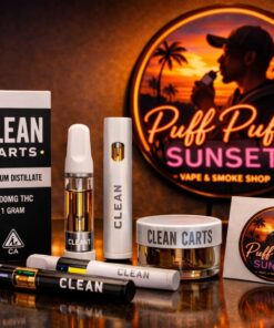 Clean Carts PuffPuffSunset vape cartridge