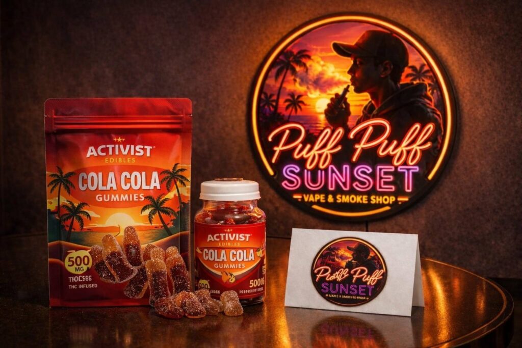 Cola Cola 500MG Gummies PuffPuffSunset