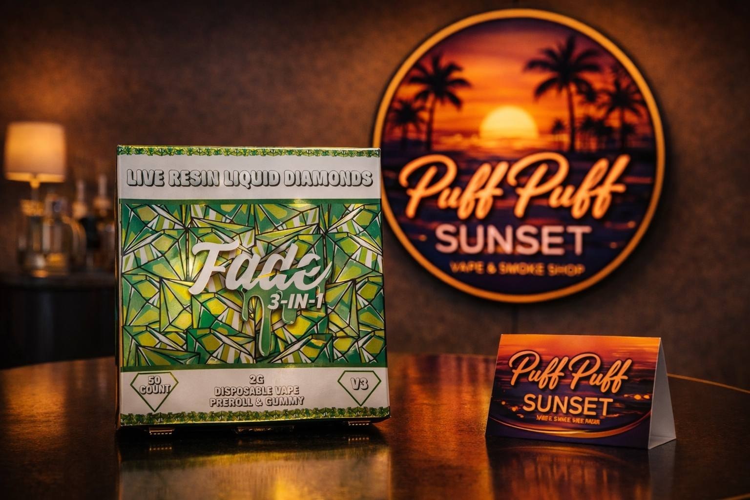 Fade Vape 2G PuffPuffSunset disposable vape