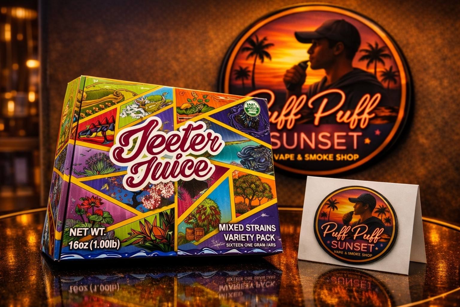 Jeeter Juice Vape PuffPuffSunset disposable vape