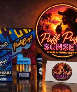 Packman Vape PuffPuffSunset disposable vape